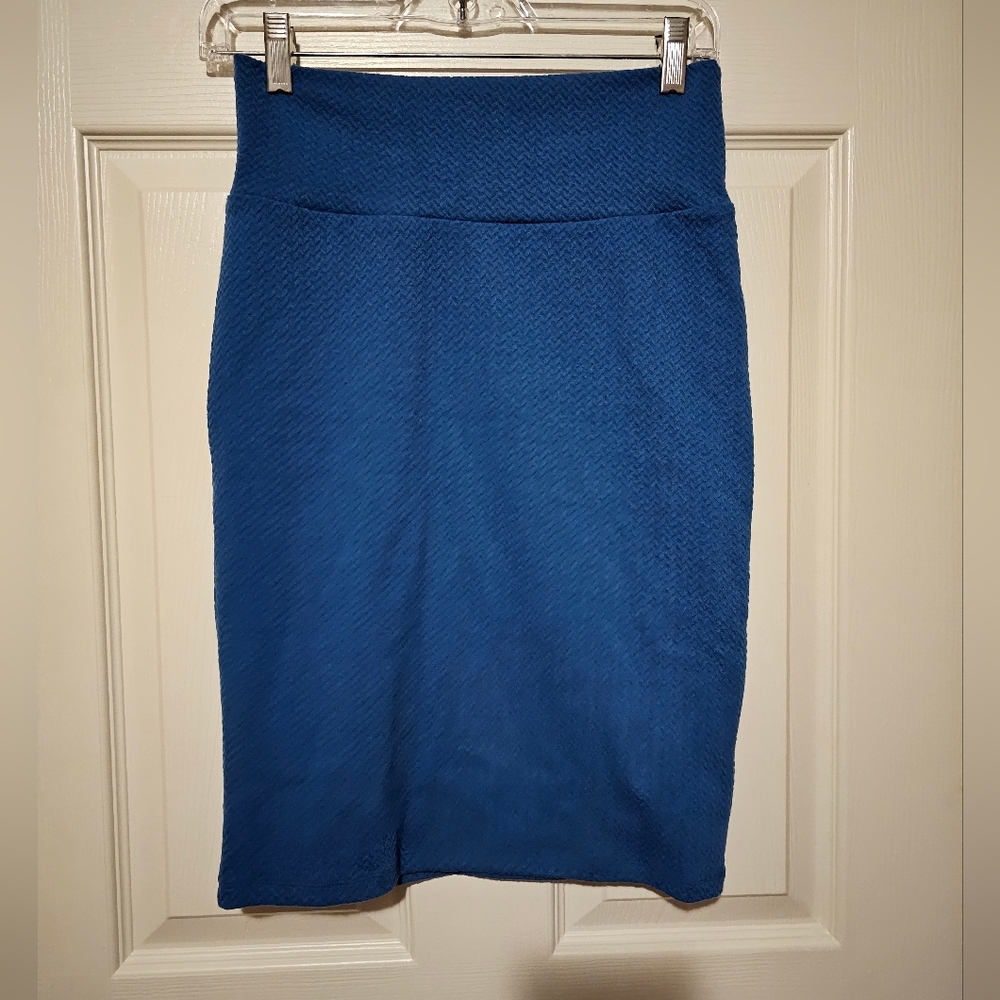 Blue LulaRoe Cassie Pencil Skirt s XS